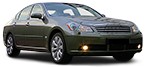 INFINITI M35 Atsarginės dalys