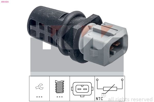Comprar Sensor, temperatura del aire de admisión KW [494 034] Made in Italy - OE Equivalent bajo precio