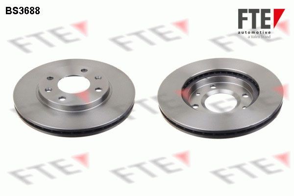 FTE BS3688: Féktárcsa Ø: 247mm, belső hűtésű, Ø: 247mm