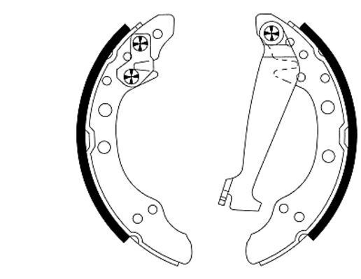 MINTEX MSP323: Juego de zapatas de frenos Shoe Kit Pro con cilindro de freno de rueda, con accionador
