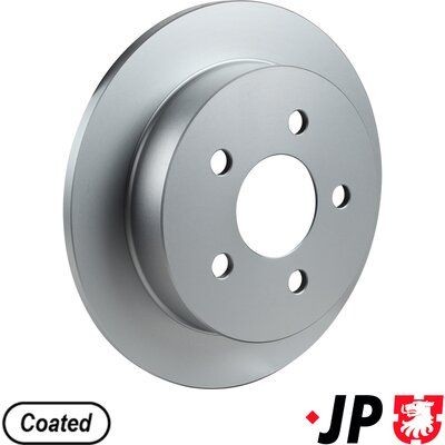 JP GROUP 1263201600: Bromsskiva JP Bakaxel, Ø: 278mm, full, Ø: 278mm, belagd