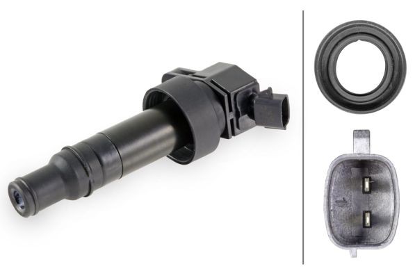 HELLA 5DA 358 057-321: Bobina de encendido 12V, 2polos
