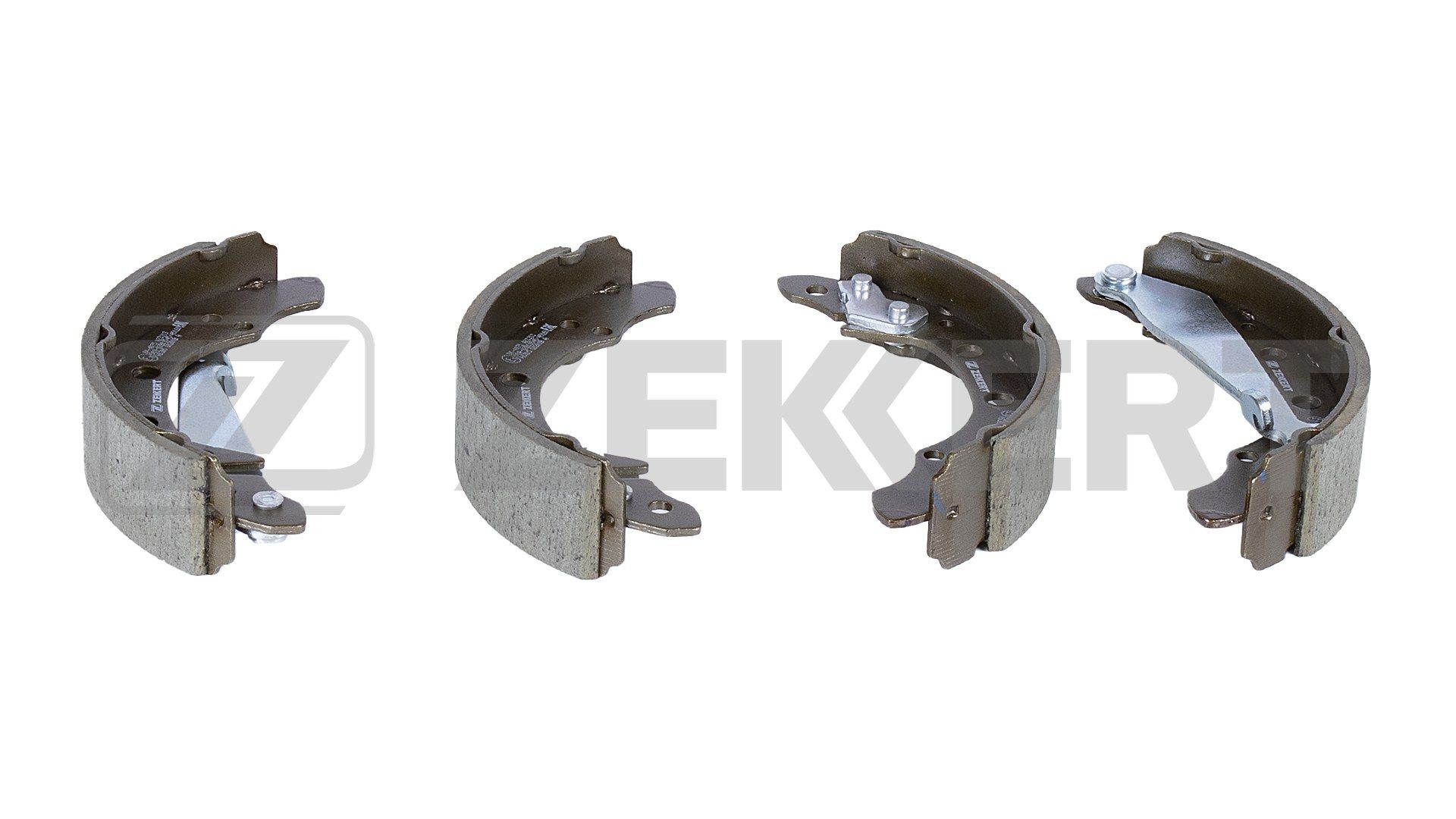 ZEKKERT BK-4075: Juego de zapatas de frenos Eje trasero, con palanca