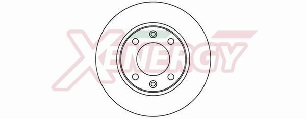 AP XENERGY X601074: Féktárcsa Ø: 247mm, tele, Ø: 247mm, lakkozott