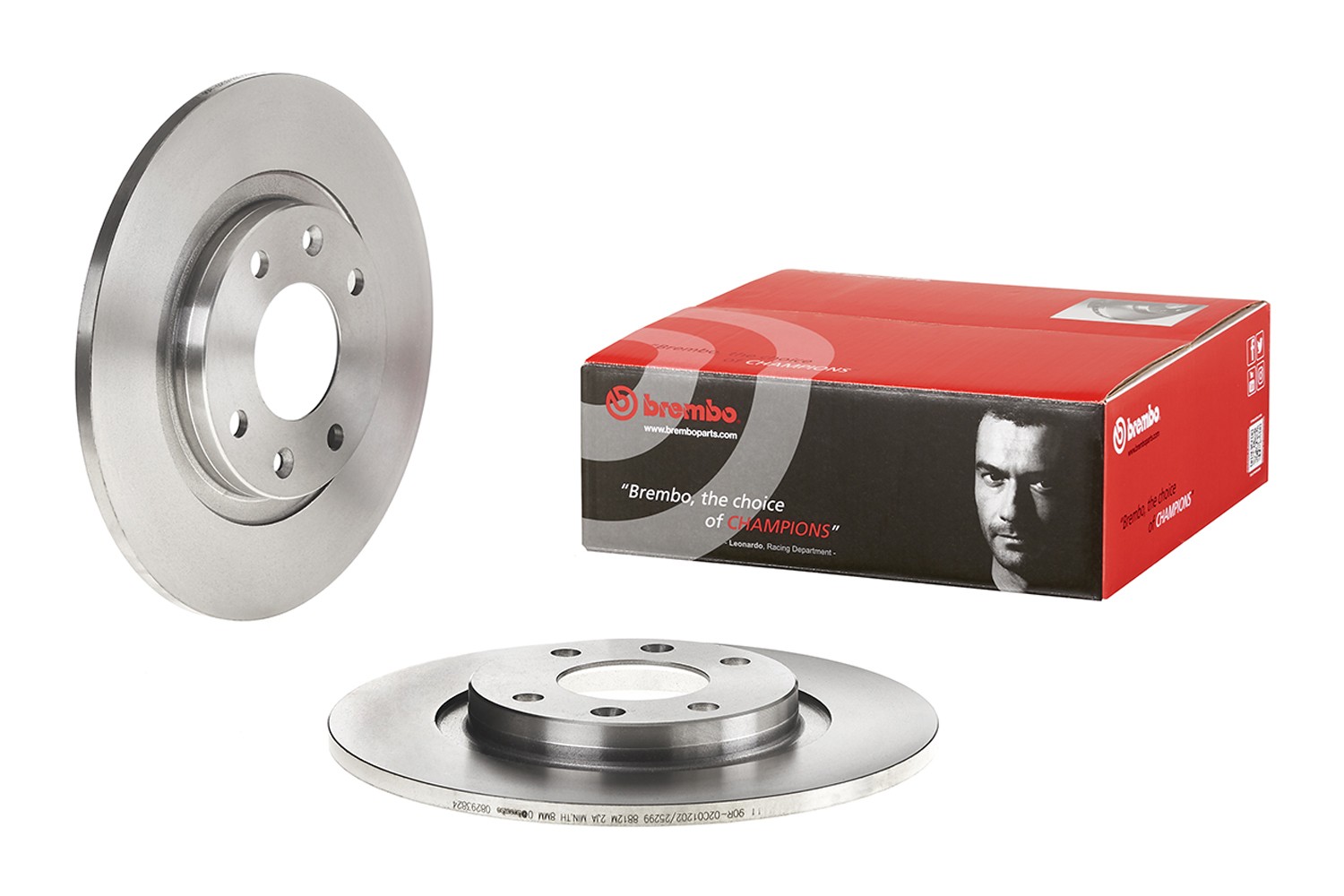 BREMBO 08.2938.24: Disco de freno PRIME LINE Ø: 266mm, macizo, Ø: 266mm, con tornillos