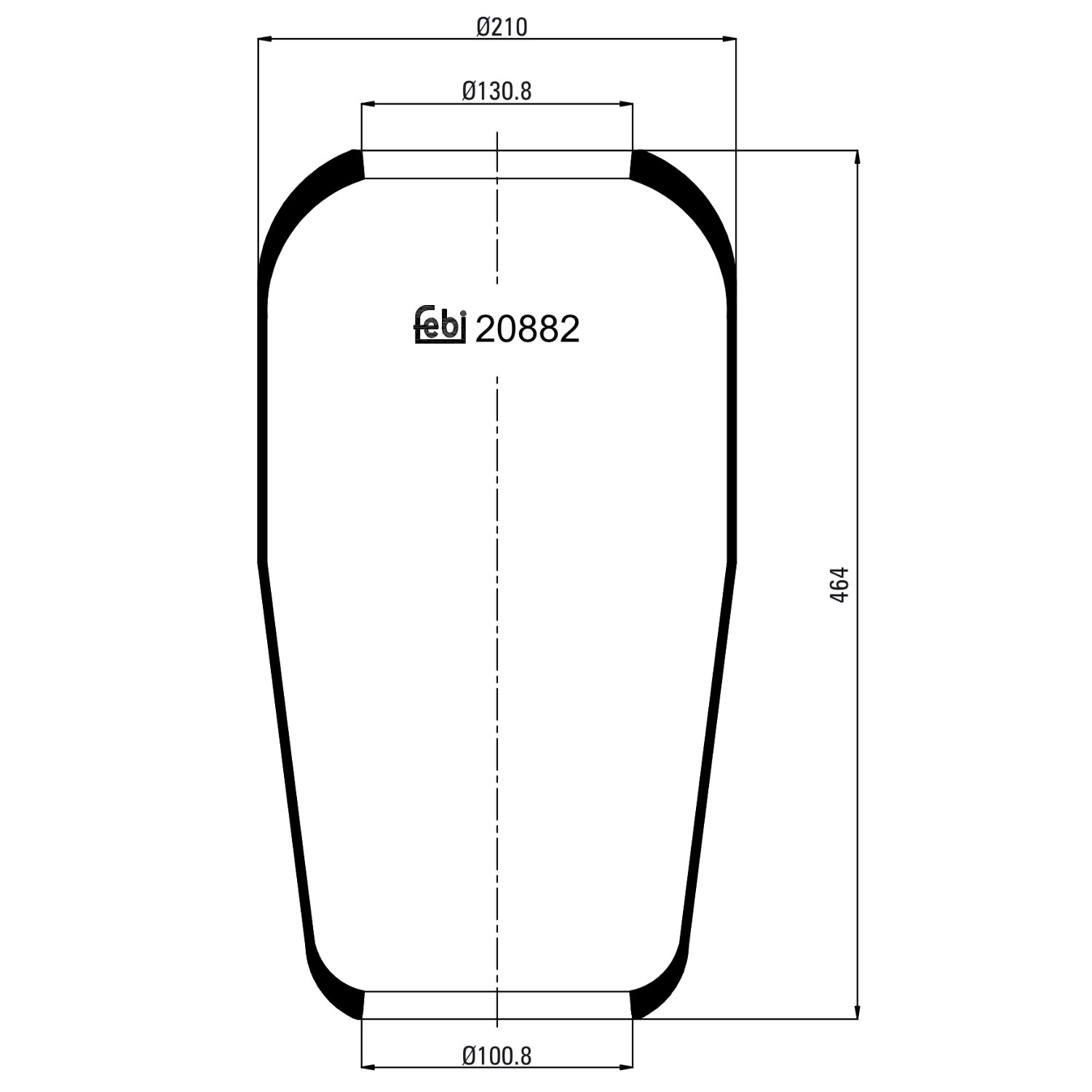 FEBI BILSTEIN 20882: Miech zawieszenia pneumatycznego