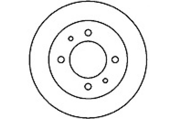 MAPCO 25517: Brzdový kotouč Zadní náprava, R: 263mm, plný, R: 263mm