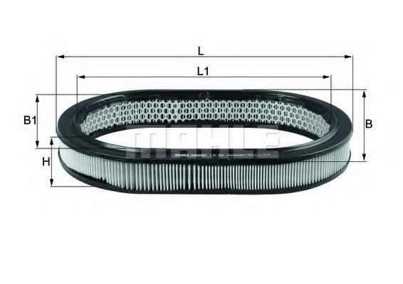 MAHLE ORIGINAL LX 64: Ilmansuodatin