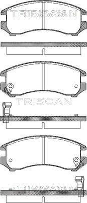 TRISCAN 8120 38101: Bromsskiva Ø: 224mm, full, Ø: 224mm