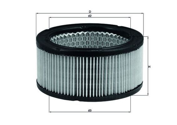 MAHLE ORIGINAL LX 213: Ilmansuodatin