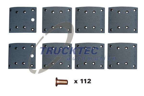TRUCKTEC AUTOMOTIVE 03.35.121: Zestaw szczęk hamulcowych, hamulce bębnowe