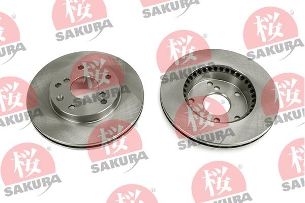 SAKURA 604-00-8330: Bremseskive foraksel, Ø: 256mm, ventileret, Ø: 256mm