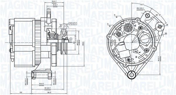 MAGNETI MARELLI 063739061010: Laturi 65A