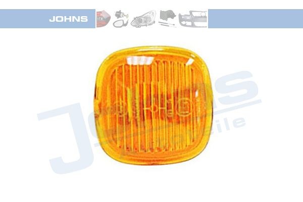 JOHNS 13 09 21: Clignotant côté conducteur ou passager, installation latérale, jaune, avec porte-lampe