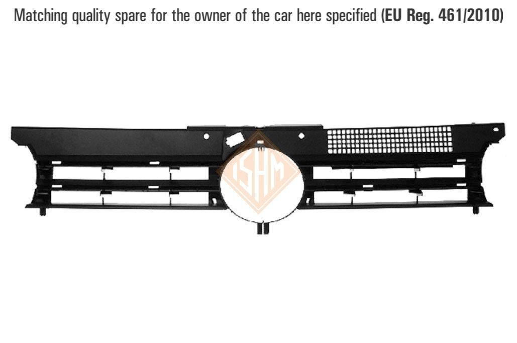 ISAM 0907511: Μάσκα ψυγείου RADIATOR GRILL εμπρός, μαύρο