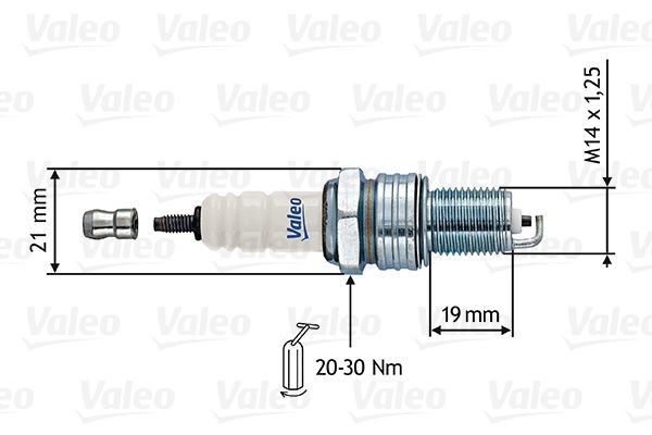 VALEO 246854: Bougie Sleutelwijdte: 21