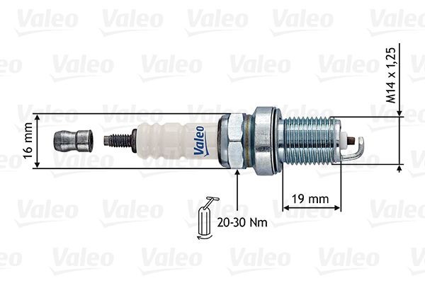VALEO 246871: Bougie Sleutelwijdte: 16