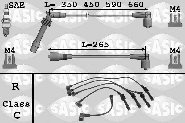 SASIC 9286004: Augstsprieguma vadu komplekts