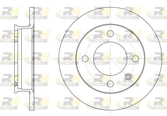 ROADHOUSE 6019.00: Piduriketas Esisild, Ø: 221mm, täis, Ø: 221mm