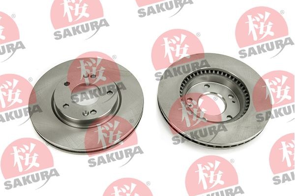 SAKURA 604-05-4720: Tarcza hamulcowa Oś przednia, Ø: 280,0[mm], wentylowany, Ø: 280,0[mm]