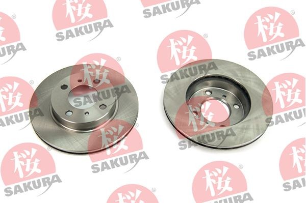 SAKURA 604-50-4270: Disco de freno Eje delantero, Ø: 236mm, ventilación interna, Ø: 236mm