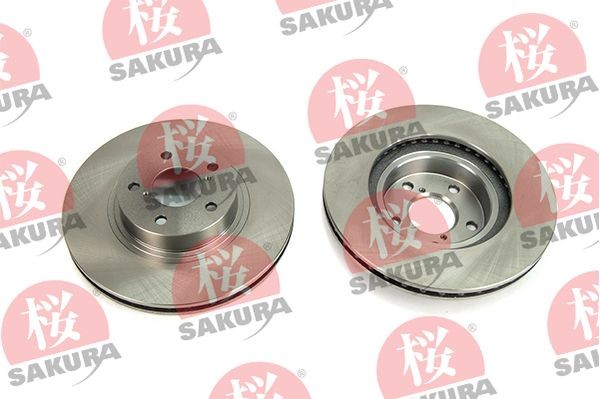 SAKURA 604-70-7600: Disco de freno Eje delantero, Ø: 277,0mm, ventilado, Ø: 277,0mm