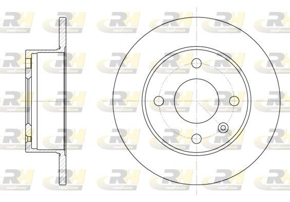 ROADHOUSE 6095.00: Piduriketas Esisild, Ø: 239,5mm, täis, Ø: 240mm