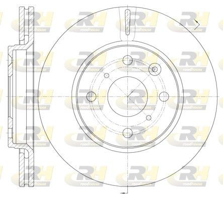 ROADHOUSE 61003.10: Bremseskive foraksel, Ø: 247mm, ventileret, Ø: 247mm