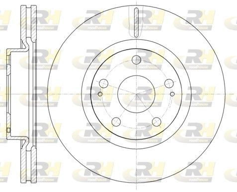 ROADHOUSE 61050.10: Bromsskiva framaxel, Ø: 295mm, ventilerad, Ø: 295mm
