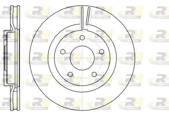 ROADHOUSE 61087.10: Disco freno Assale anteriore, Ø: 295,8mm, ventilato, Ø: 296mm