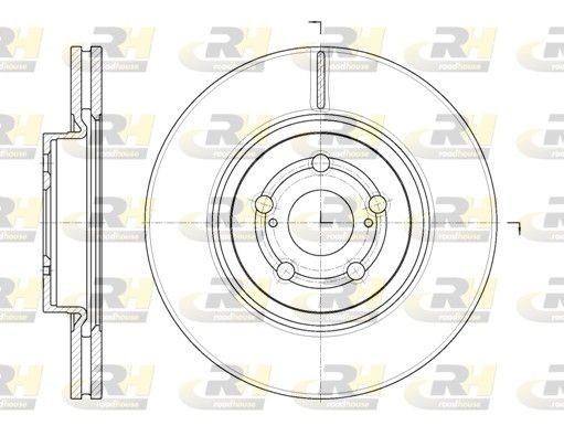 ROADHOUSE 61092.10: Piduriketas Esisild, Ø: 294,9mm, õhutusega, Ø: 295mm