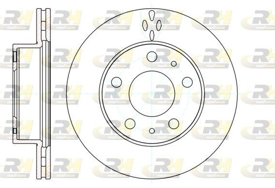 ROADHOUSE 61204.10: Bremseskive foraksel, Ø: 299,6mm, ventileret, Ø: 300mm