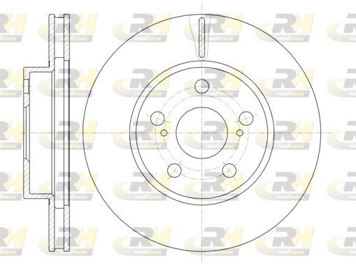 ROADHOUSE 61250.10: Piduriketas Esisild, Ø: 255mm, õhutusega, Ø: 255mm