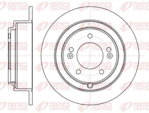 REMSA 61276.00: Piduriketas Tagasild, Ø: 283,5mm, täis, Ø: 284mm