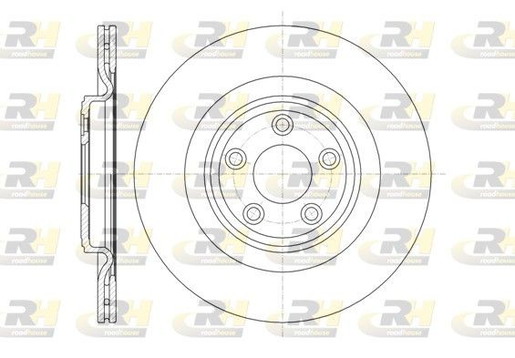 ROADHOUSE 61375.10: Bromsskiva Bakaxel, Ø: 326mm, ventilerad, Ø: 326mm