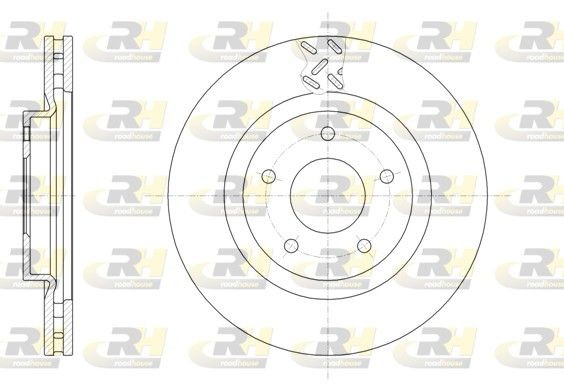 ROADHOUSE 61553.10: Piduriketas Esisild, Ø: 294mm, õhutusega, Ø: 294mm