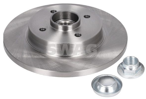 SWAG 62 93 7680: Piduriketas Tagasild, Ø: 267,8mm, täis, Ø: 267,8mm, õlitatud, koos rasvakattega, koos ABS-andurirõngaga