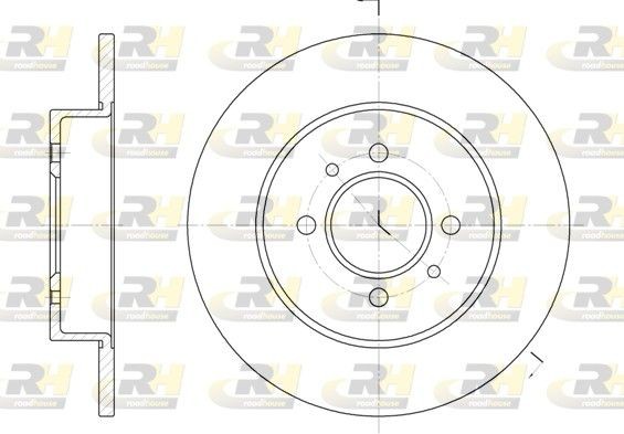 ROADHOUSE 6239.00: Piduriketas Tagasild, Ø: 265mm, täis, Ø: 265mm