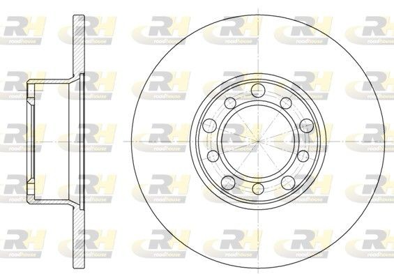 ROADHOUSE 6272.00: Piduriketas Esisild, Ø: 278mm, täis, Ø: 278mm