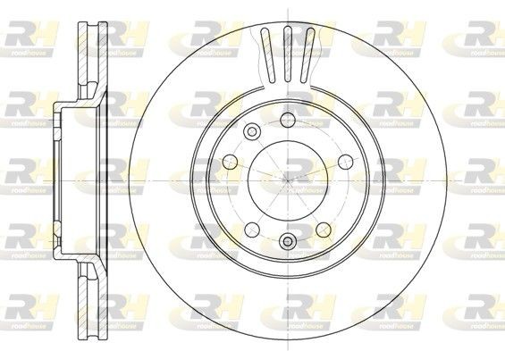 ROADHOUSE 6307.10: Bremseskive foraksel, Ø: 283mm, ventileret, Ø: 283mm