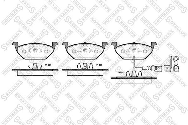STELLOX 644 021B-SX: Piduriklotsid Esisild