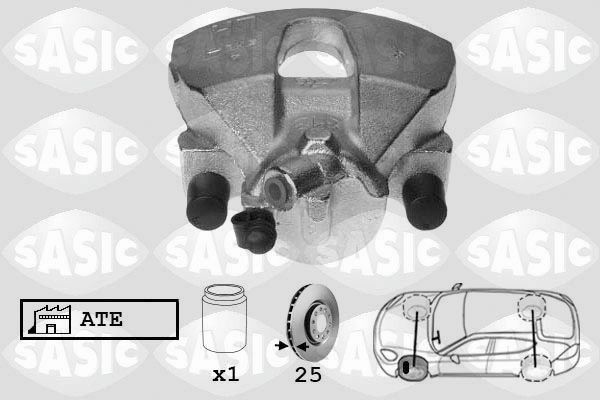 SASIC 6506188: Pinza freno Assale anteriore Sx