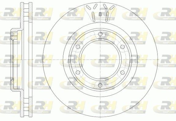 ROADHOUSE 6507.10: Disco de freno Eje delantero, Ø: 311mm, ventilado, Ø: 311mm