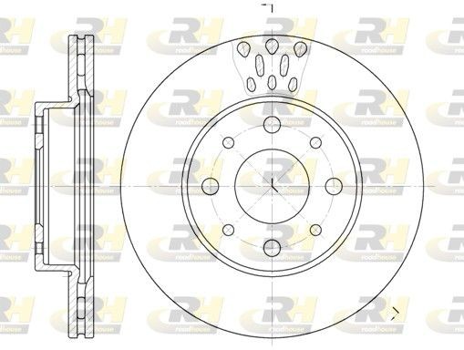 ROADHOUSE 6517.10: Piduriketas Esisild, Ø: 240mm, õhutusega, Ø: 240mm