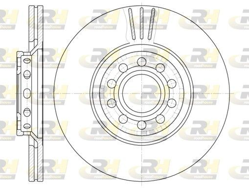 ROADHOUSE 6596.10: Piduriketas Esisild, Ø: 312mm, õhutusega, Ø: 312mm