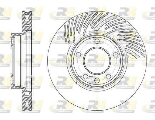 ROADHOUSE 6773.11: Piduriketas esisild paremal, Ø: 329,7mm, õhutusega, Ø: 330mm