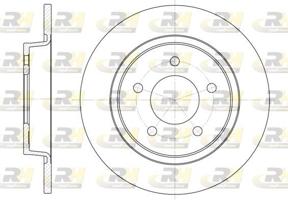 ROADHOUSE 6880.00: Piduriketas Tagasild, Ø: 279,9mm, täis, Ø: 280mm