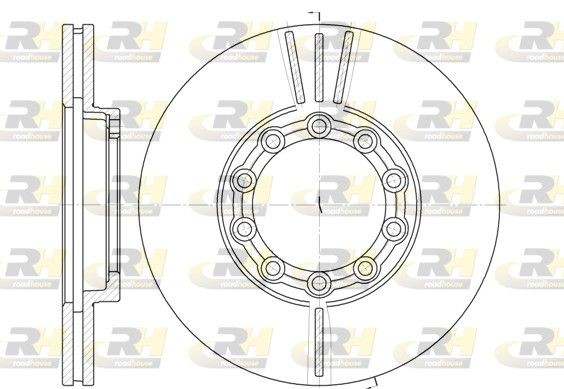 ROADHOUSE 6933.10: Disco de freno Eje delantero, Ø: 276,1mm, ventilado, Ø: 276mm