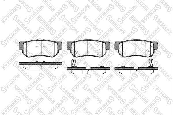 STELLOX 757 002B-SX: Piduriklotsid Tagasild