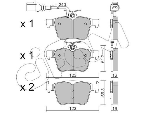 CIFAM 800-720: Bremseskive Ø: 240mm, fuldstændigt, Ø: 240mm